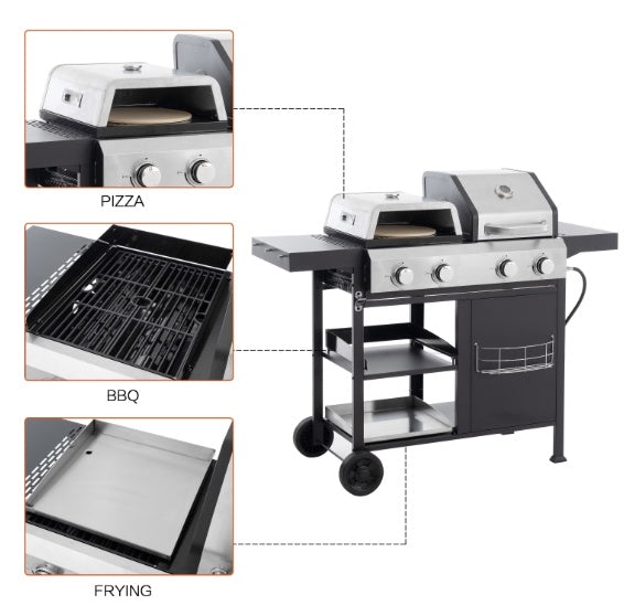 "2-in-1 Grill & Griddle Combo — The Ultimate Outdoor Cooking Surface"