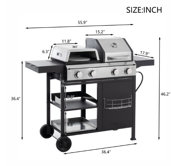 "2-in-1 Grill & Griddle Combo — The Ultimate Outdoor Cooking Surface"