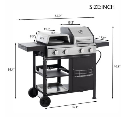 "2-in-1 Grill & Griddle Combo — The Ultimate Outdoor Cooking Surface"