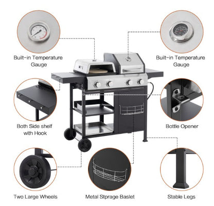 "2-in-1 Grill & Griddle Combo — The Ultimate Outdoor Cooking Surface"