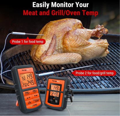 "ThermoPro Wireless Meat Thermometer — 500FT Range"